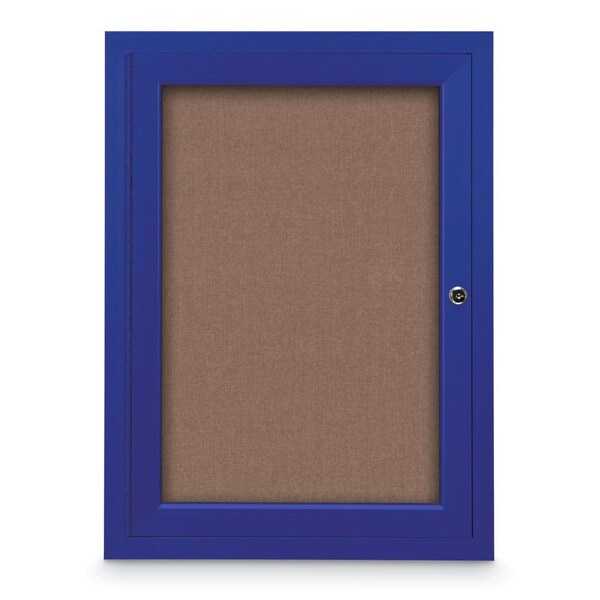 United Visual Products Drop-In Shadowbox, 24"x36", Walnut/Deep Bu UVSB2436-WALNUT-DBURGU - main